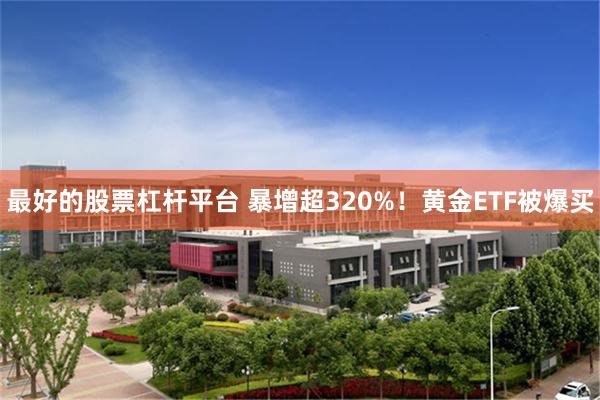 最好的股票杠杆平台 暴增超320%！黄金ETF被爆买