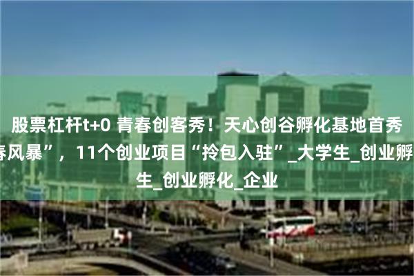 股票杠杆t+0 青春创客秀！天心创谷孵化基地首秀掀“青春风暴”，11个创业项目“拎包入驻”_大学生_创业孵化_企业
