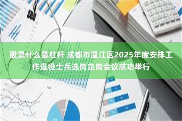 股票什么是杠杆 成都市温江区2025年度安排工作退役士兵选岗定岗会议成功举行